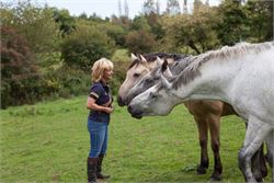 Sam Robson with her horses